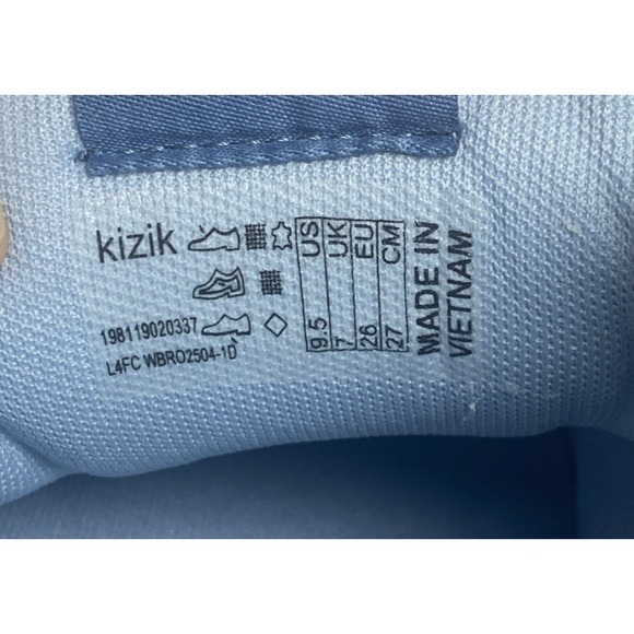 KIZIK Brooklyn Canvas and Suede lace up Sneakers Women's 9.5 Chambray Sky /Blue - Picture 10 of 10